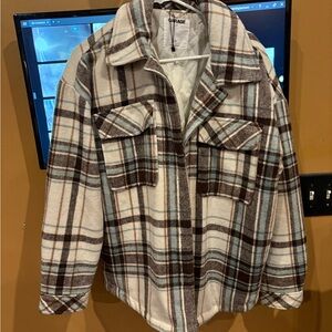 Garage Plaid Shacket